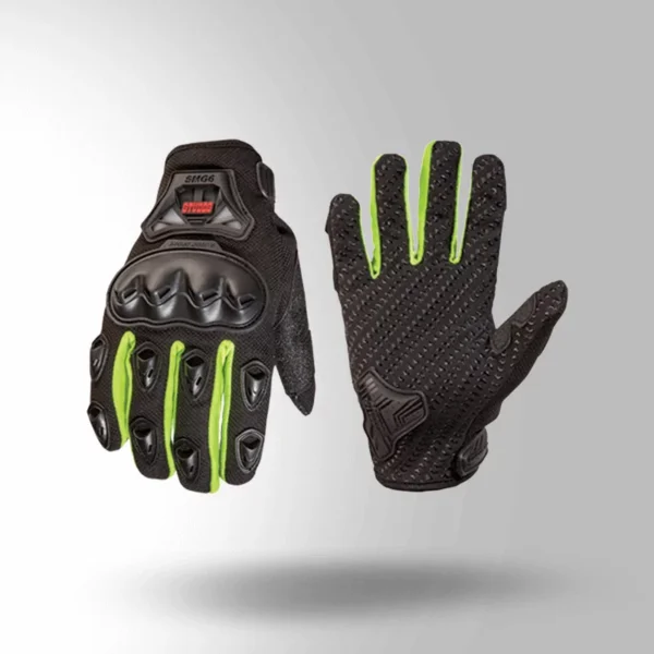 SMG 6 RIDING GLOVES FLUORESCENT GREEN